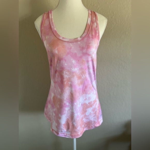 ATHLETA Nitro Tie Dye Pink Tank EUC - Picture 3 of 9